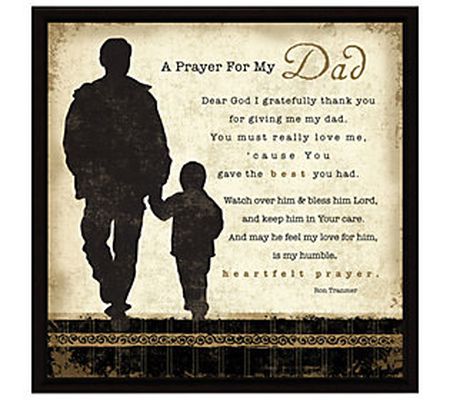 Dexsa Prayer-My Dad Wood Frame Plaque with Ease l