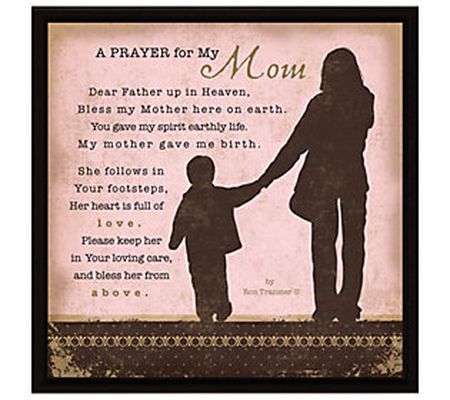 Dexsa Prayer-My Mom Wood Frame Plaque with Ease l