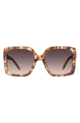 DEZI Harper 24mm Gradient Square Sunglasses in Alluded Nude /Smoke Gradient