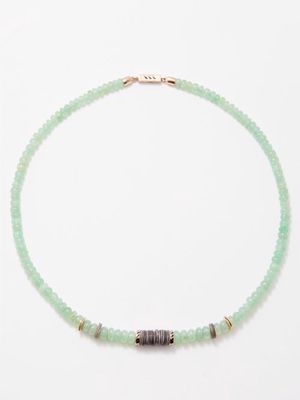 Dezso - Chrysoprase, Shell & 18kt Rose-gold Necklace - Womens - Multi