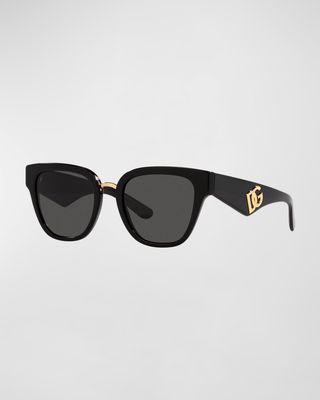 DG Acetate & Plastic Butterfly Sunglasses
