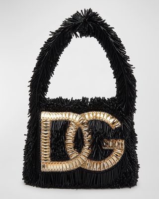 DG Logo Fringe Shoulder Bag