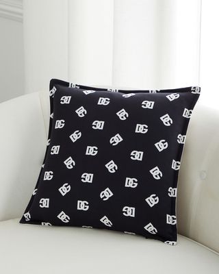 DG Logo Reversible Cotton Cushion, 18"Sq.