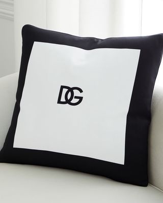 DG Logo Reversible Cotton Cushion, 24"Sq.