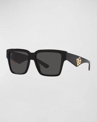 DG Logo Square Acetate & Plastic Sunglasses
