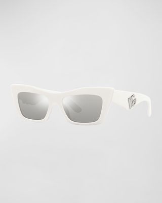 DG Mirrored Acetate & Plastic Cat-Eye Sunglasses
