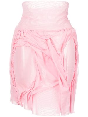 Di Petsa Wetlook mini skirt - Pink