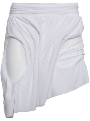 Di Petsa Wetlook mini skirt - White
