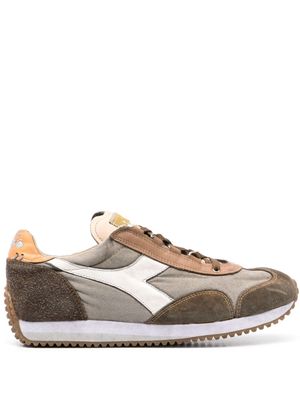 Diadora Equipe panelled suede sneakers - Brown