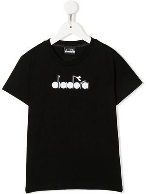 Diadora Junior graphic-print short-sleeve T-shirt - Black