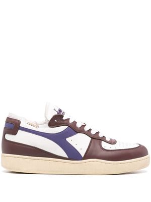 Diadora Mi Basket Row Cut leather sneakers - White