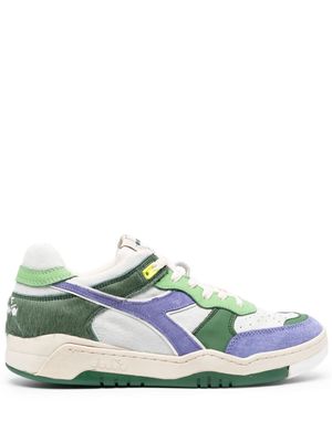 Diadora panelled leather sneakers - Green