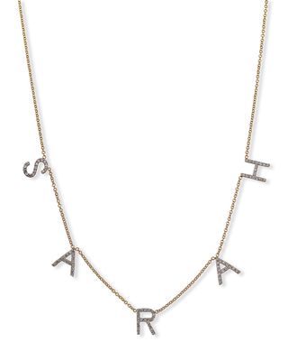 Diamond Initial Space Necklace