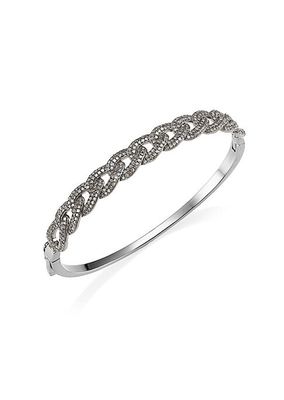 Diamond Interlocking Link Bangle