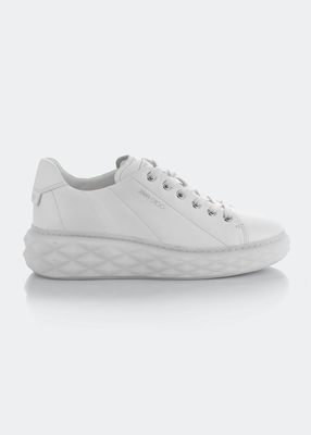 Diamond Leather Low-Top Sneakers