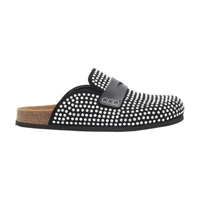 Diamond loafer mules