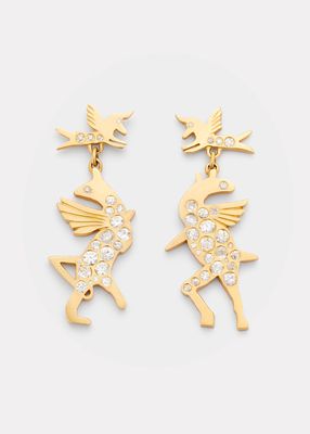 Diamond Lovers Earrings in 18k Gold