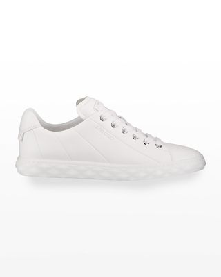 Diamond Low-Top Leather Sneakers
