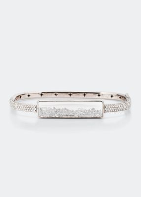 Diamond Pave and White Sapphire Kaleidoscope Shaker Bracelet
