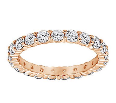 Diamonique 2.20cttw Round Eternity Band Ring, S terling