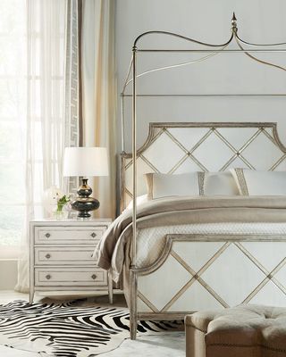 Diamont King Canopy Panel Bed