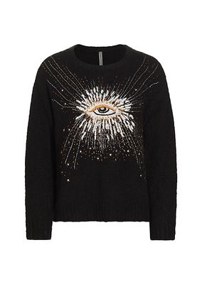 Diana Embroidered Alpaca-Blend Sweater