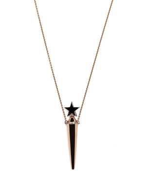 Diane Kordas 18kt gold Simple Amulette diamond pendant necklace