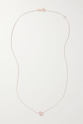 Diane Kordas - Explosion 18-karat Rose Gold Diamond Necklace - one size