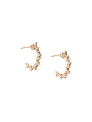 Diane Kordas Pop Art Huggie earrings - Metallic