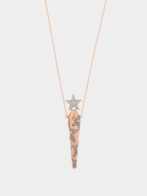 Diane Kordas - Star Diamond & 18kt Rose-gold Amulet Necklace - Womens - Rose Gold