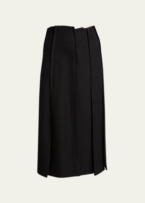 Diane Pintuck Midi Skirt