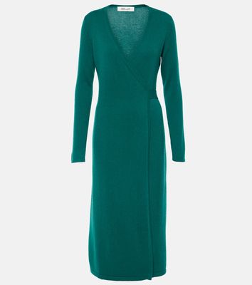 Diane von Furstenberg Astrid wool and cashmere wrap dress