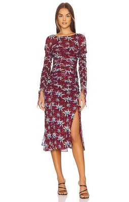 Diane von Furstenberg Corinne Dress in Burgundy