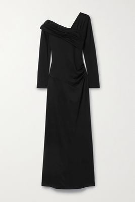 Diane von Furstenberg - Dolores One-shoulder Stretch-jersey Maxi Dress - Black