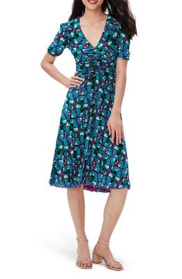 Diane von Furstenberg Koren Reversible Dress in Tg Lily Sm Skg Bt