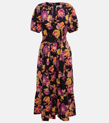 Diane von Furstenberg Lindy floral cotton midi dress