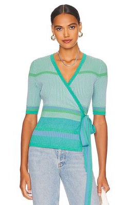 Diane von Furstenberg Lyric Sweater in Turquoise