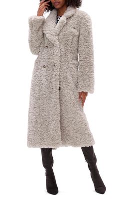 Diane von Furstenberg Melanie Wool & Cotton Coat in Grey