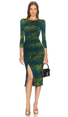 Diane von Furstenberg Priyanka Reversible Dress in Green