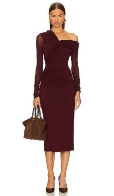 Diane von Furstenberg Rich Dress in Burgundy
