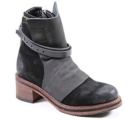 Diba True Back-Zip Ankle Boots - Copper Tail