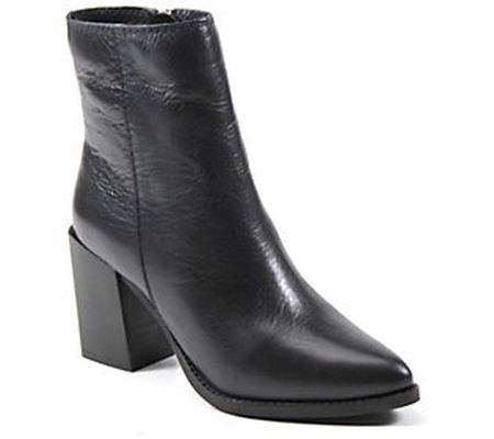 Diba True Dress Leather Pointy Toe Ankle Boots - Tall Toes