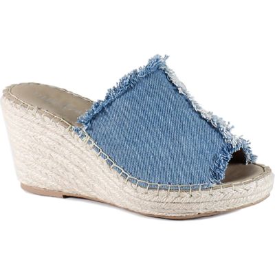 Diba True Go Party Wedge Sandal in Blue 