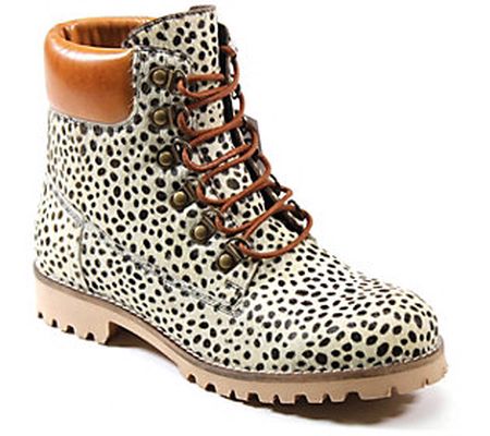 Diba True Lace Up Leather Boots - Draw Tap
