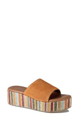 Diba True Rock Steady Platform Slide Sandal in Orange