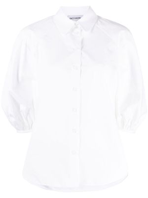Dice Kayek balloon-sleeve cotton shirt - White