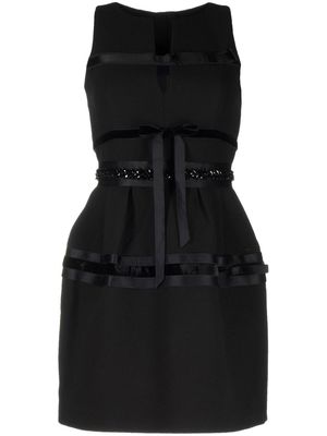 Dice Kayek bead-embellished minidress - Black