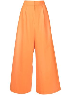 Dice Kayek cropped wide-leg trousers - Orange
