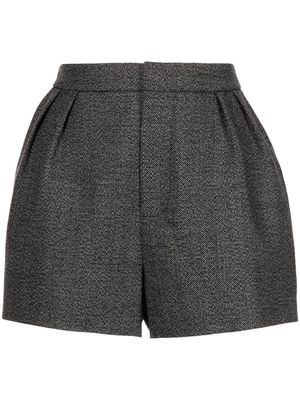 Dice Kayek high-waist wool shorts - Black