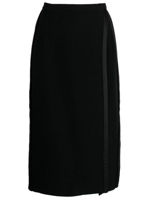 Dice Kayek overlapping-panel high-waist skirt - Black